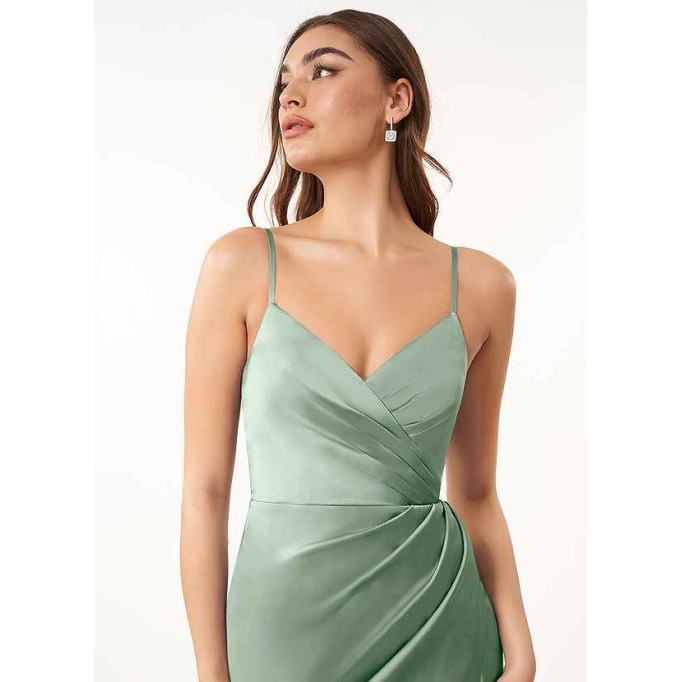 Domreck Maci Stretch Satin Dress