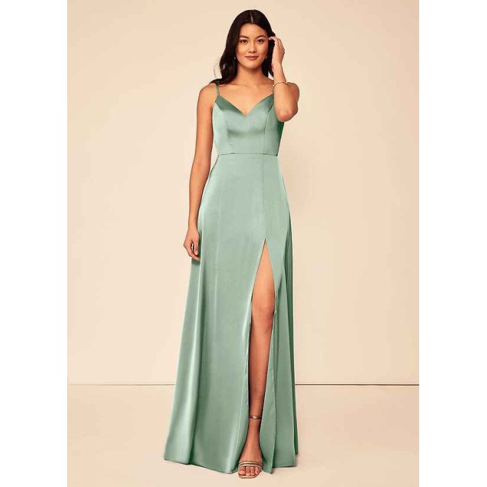 Domreck Alexandria Stretch Satin Dress