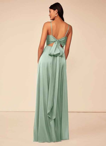 Domreck Alexandria Stretch Satin Dress