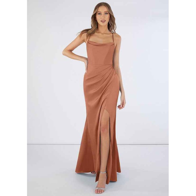 Domreck Marzia Stretch Satin Dress