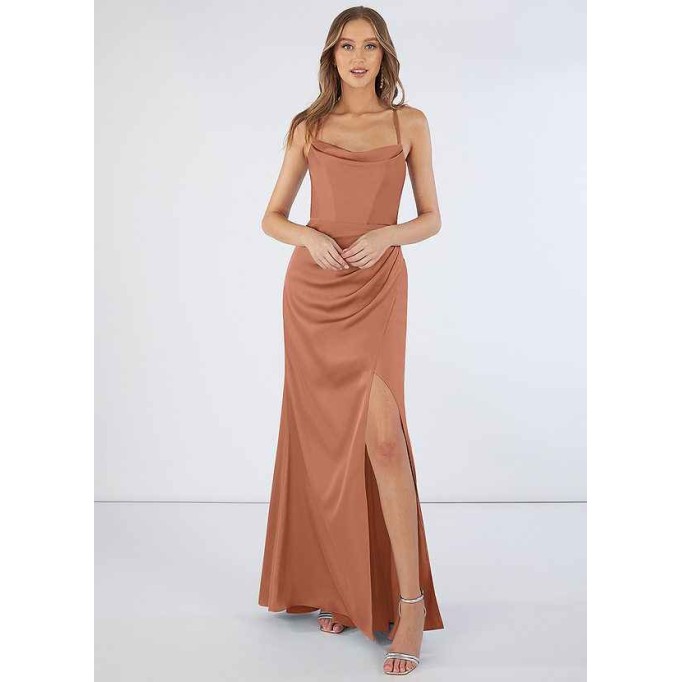 Domreck Marzia Stretch Satin Dress