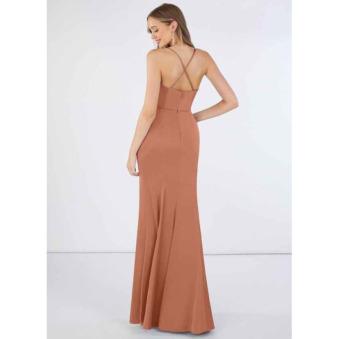 Domreck Marzia Stretch Satin Dress