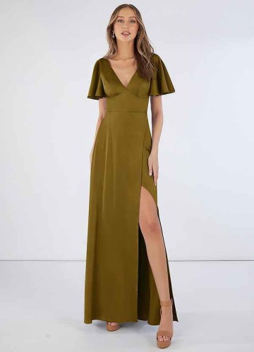 Domreck Lani Stretch Satin Dress