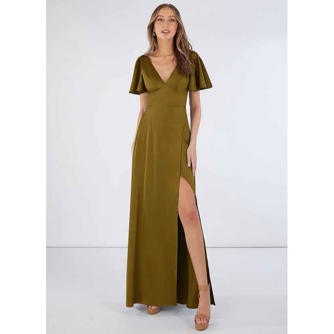 Domreck Lani Stretch Satin Dress