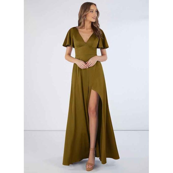 Domreck Lani Stretch Satin Dress