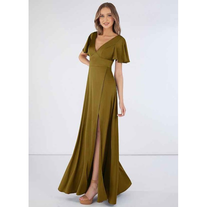 Domreck Lani Stretch Satin Dress