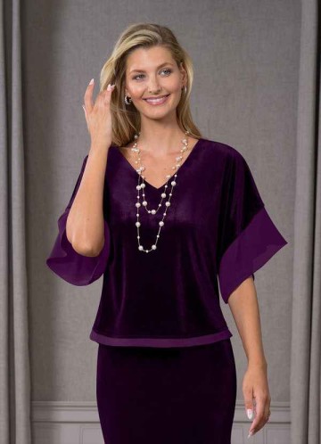 Domreck Fianna Velvet Blouse
 ( Final Sale )