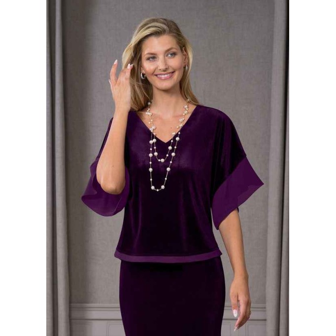 Domreck Fianna Velvet Blouse
 ( Final Sale )