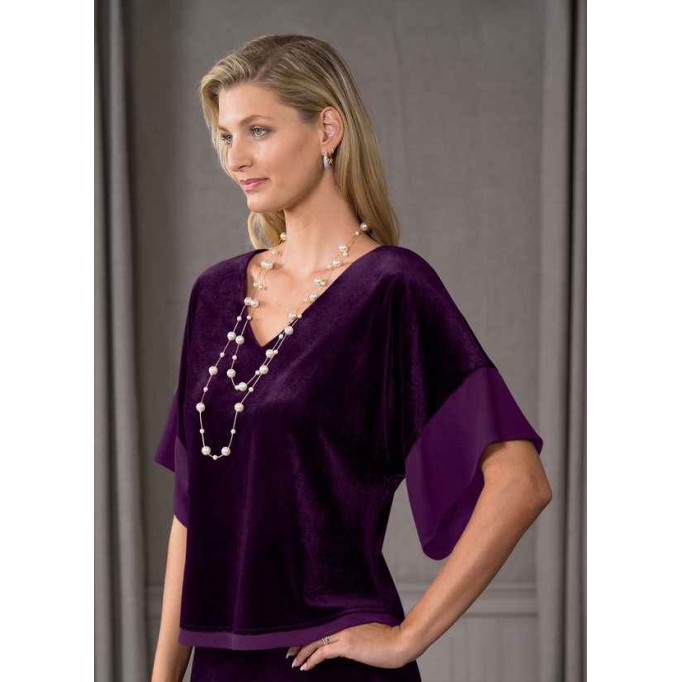 Domreck Fianna Velvet Blouse
 ( Final Sale )