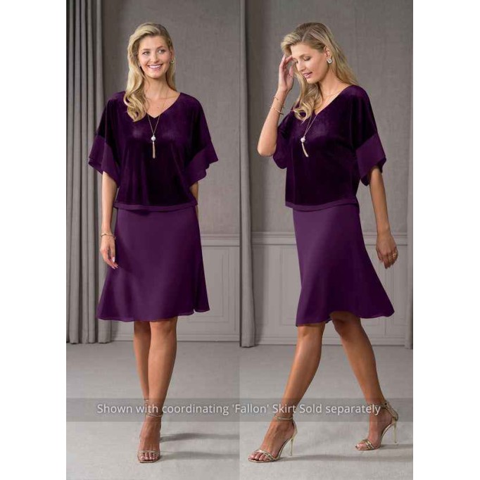 Domreck Fianna Velvet Blouse
 ( Final Sale )