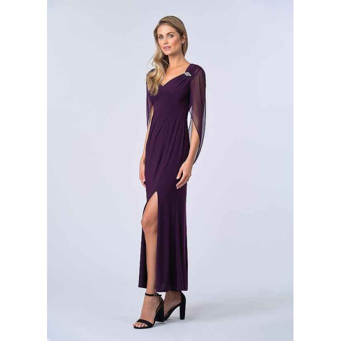 UpStudio Draped Cowl Sleeve Dress