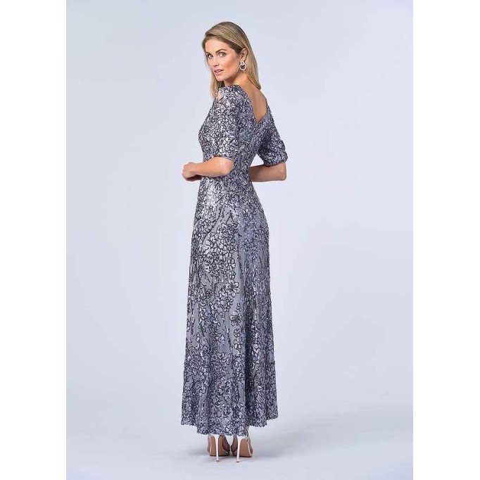 UpStudio Sequin Floral Lace Gown