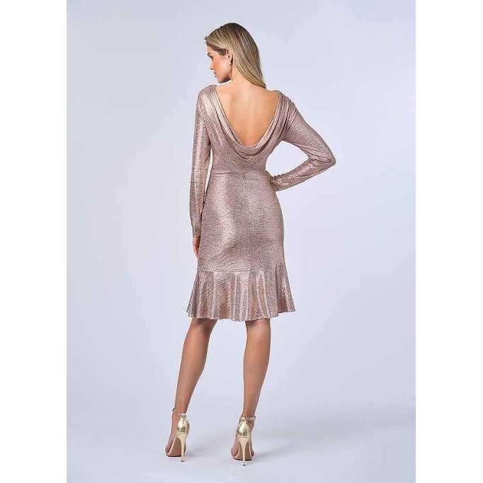 UpStudio Metallic Foiled Shift Dress