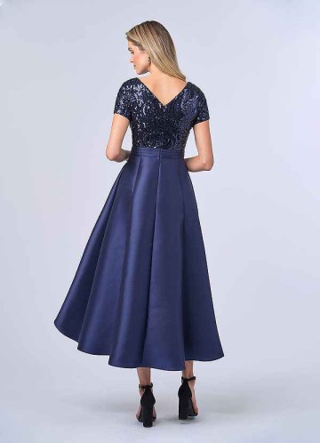 UpStudio Sequin Bodice and Mikado Skirt Dress