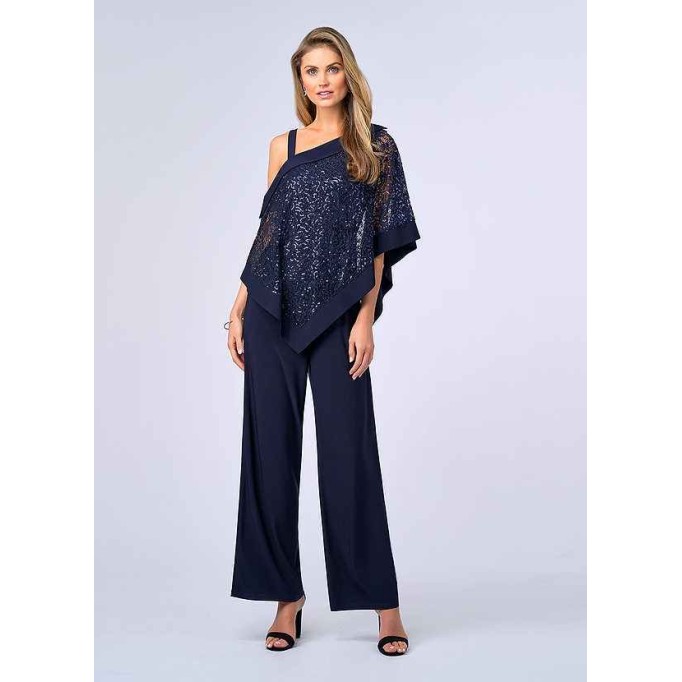 UpStudio One Shoulder Sequin Top and Pant Set