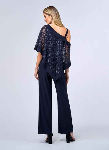 UpStudio One Shoulder Sequin Top and Pant Set