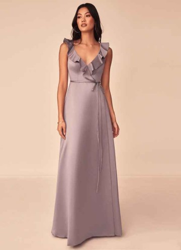 Blush Mark True Romance Satin Maxi Dress