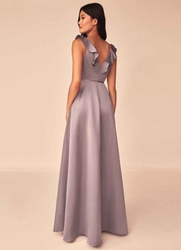 Blush Mark True Romance Satin Maxi Dress