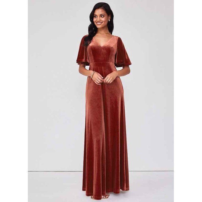 Blush Mark Forever Love Velvet Maxi Dress