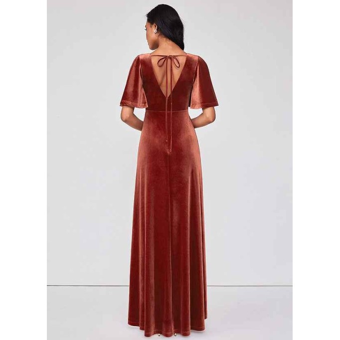 Blush Mark Forever Love Velvet Maxi Dress