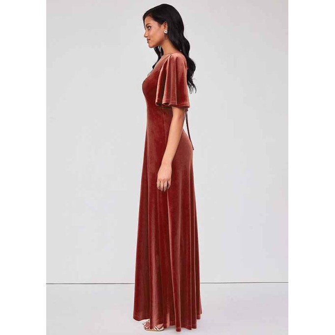 Blush Mark Forever Love Velvet Maxi Dress