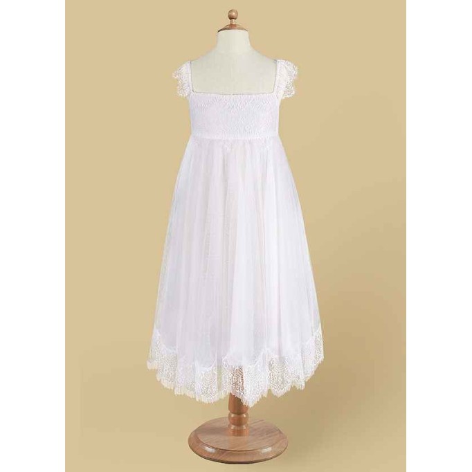 Domreck Guava Flower Girl Dress