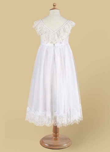 Domreck Guava Flower Girl Dress