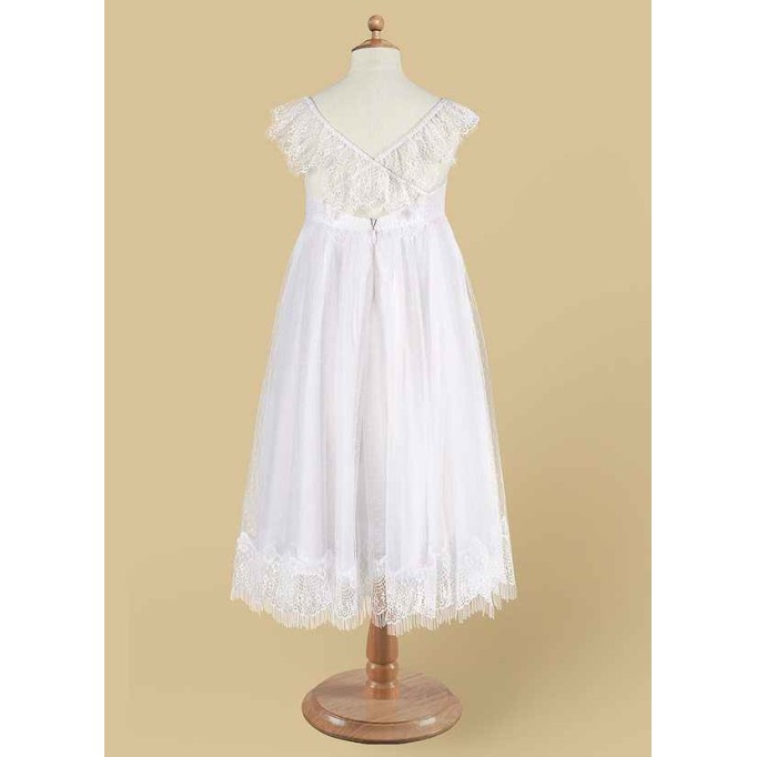 Domreck Guava Flower Girl Dress