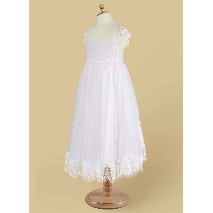 Domreck Guava Flower Girl Dress