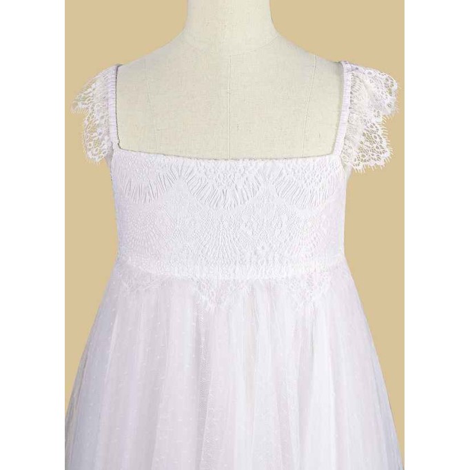 Domreck Guava Flower Girl Dress