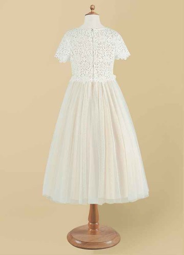 Domreck Petal Flower Girl Dress