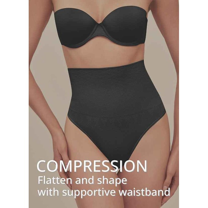 Seamless Mid-Waist Shaping Thong