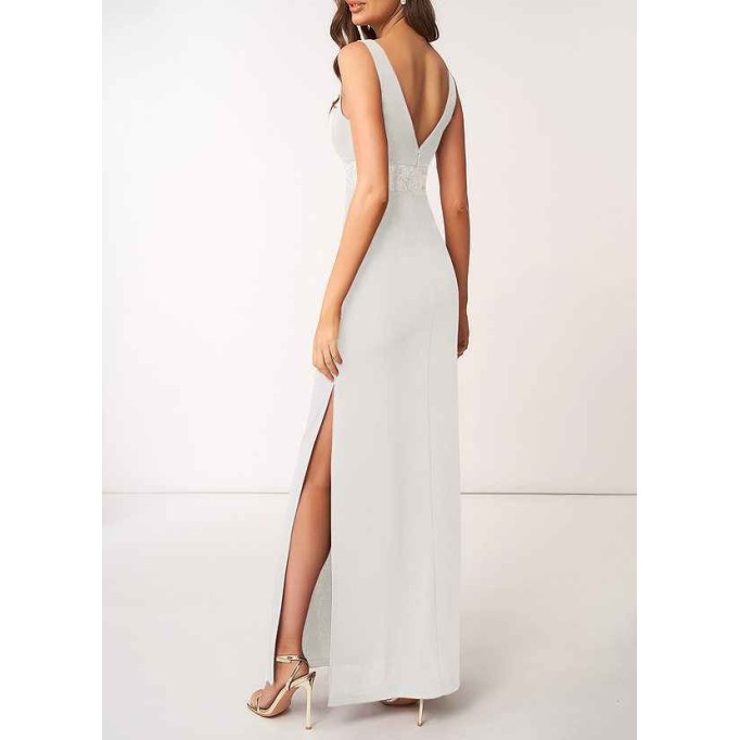 AZ Occasions Modern Romance Stretch Crepe Maxi Dress