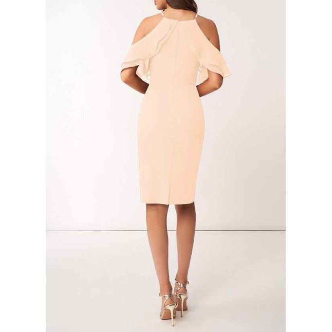 AZ Occasions So Lovely Chiffon Midi Dress