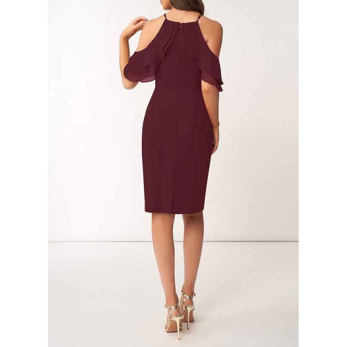 AZ Occasions So Lovely Chiffon Midi Dress