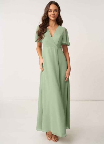 AZ Occasions Effortless Beauty Chiffon Maxi Dress