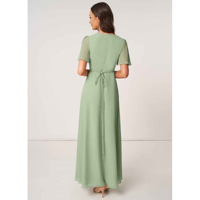 AZ Occasions Effortless Beauty Chiffon Maxi Dress