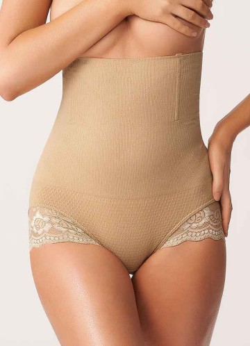 High Waisted Control Butt Lifter Lace Panty