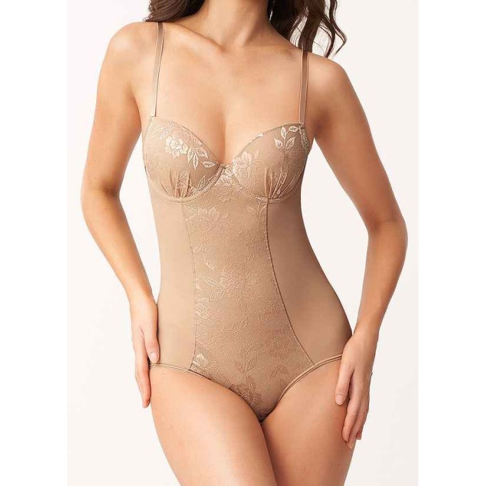 One Piece Seamless Lacey Shaping Bodysuit