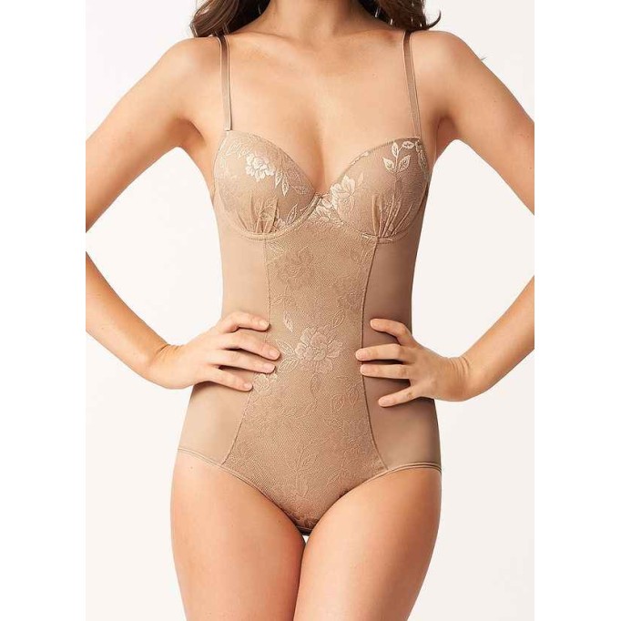 One Piece Seamless Lacey Shaping Bodysuit