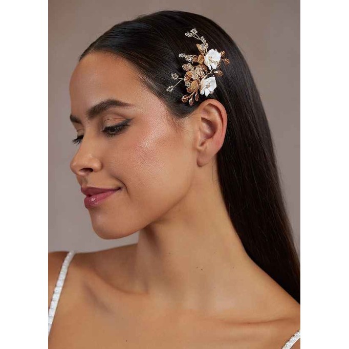 Gold Floral Hairpin Set