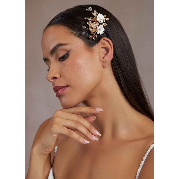 Gold Floral Hairpin Set