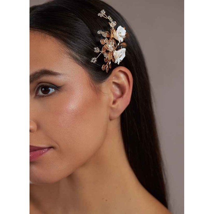 Gold Floral Hairpin Set