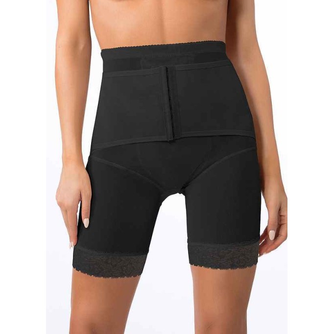 High Waisted Mid Thigh Padded Butt Shaper with Tummy Control