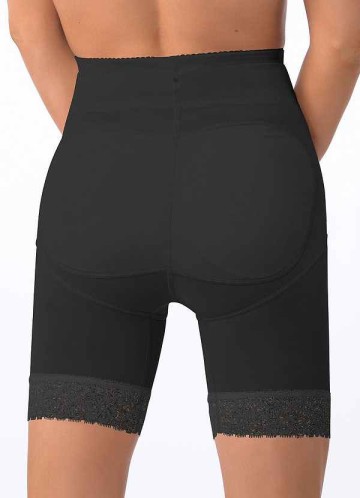 High Waisted Mid Thigh Padded Butt Shaper with Tummy Control