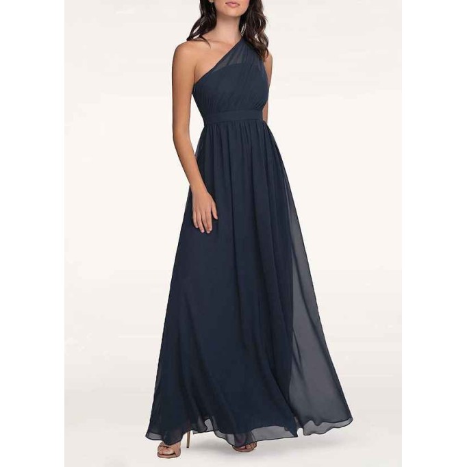 AZ Occasions Magical Day Dark Navy Chiffon Maxi Dress