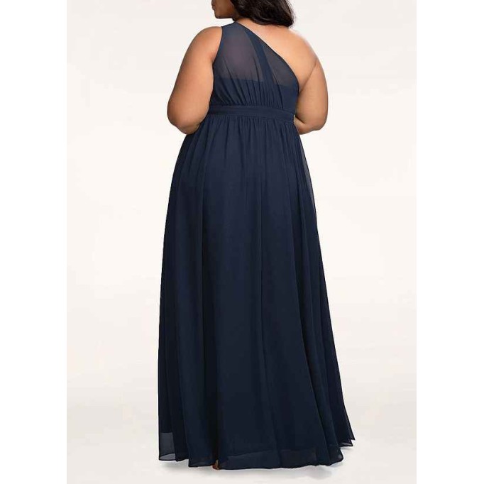 AZ Occasions Magical Day Dark Navy Chiffon Maxi Dress