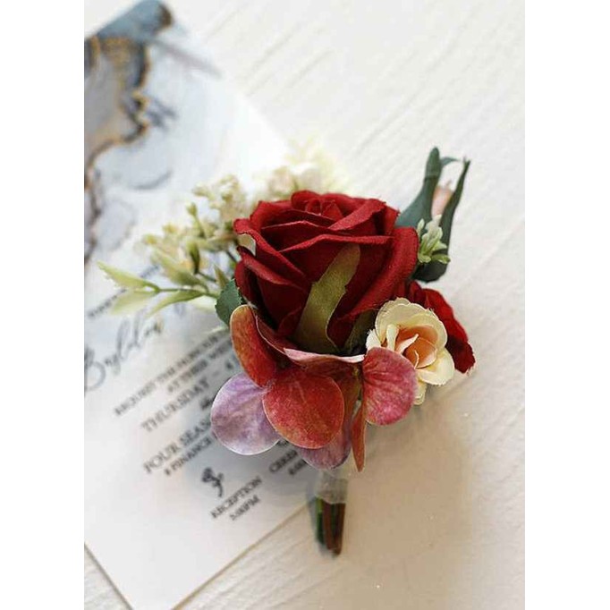 Red Rose Boutonniere