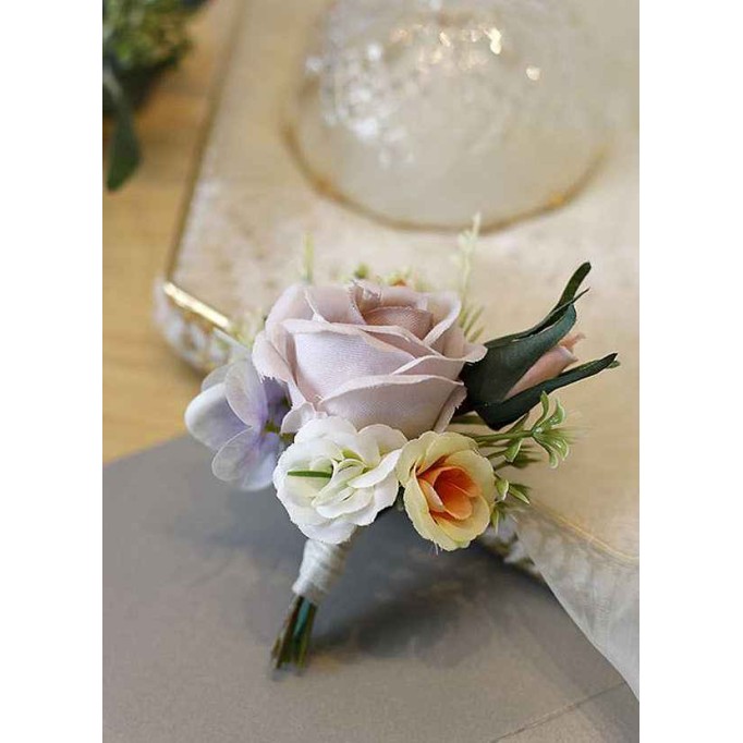 Lilac Rose Boutonniere