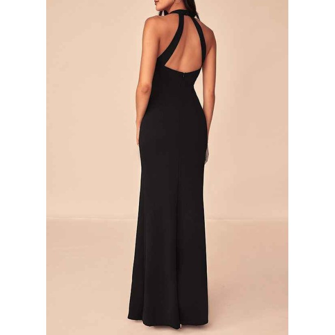 AZ Occasions Jupiter Black Maxi Dress